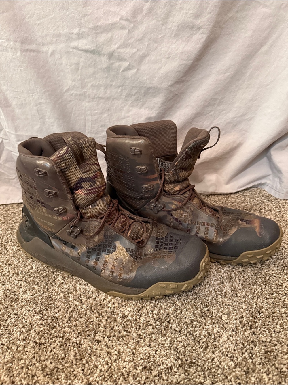 Men's Brown Tactical Under Armour HOVR Hunting Boots